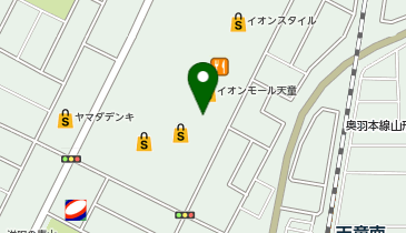 UQスポットイオンモール天童の地図画像