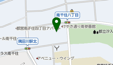 オリックスカーシェア 南千住けやき通り南の地図画像