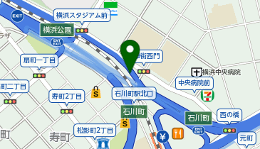 オリックスカーシェア 石川町駅北口(花園橋パーキング)の地図画像