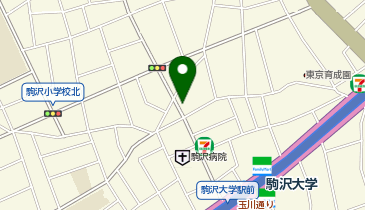 オリックスカーシェア 駒沢大学駅前の地図画像