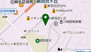 オリックスカーシェア 新百合ヶ丘駅前の地図画像