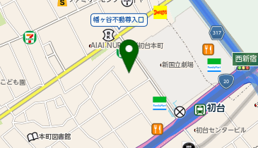 オリックスカーシェア 初台駅北口の地図画像
