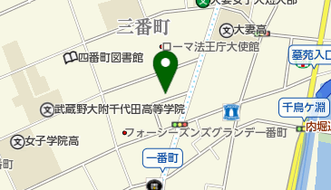 オリックスカーシェア 一番町の地図画像