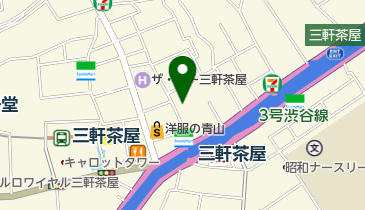 オリックスカーシェア 三軒茶屋駅北口の地図画像