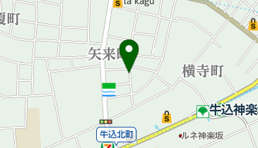 オリックスカーシェア 矢来町の地図画像