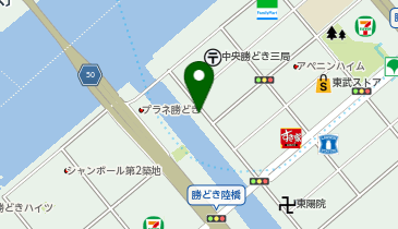オリックスカーシェア 勝どき3丁目の地図画像