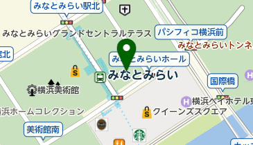 オリックスカーシェア みなとみらい駅前の地図画像