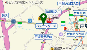 オリックスカーシェア 戸塚駅西口の地図画像