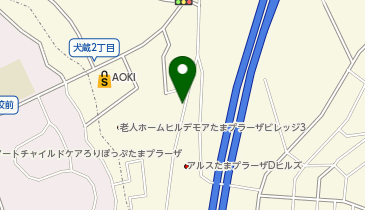 オリックスカーシェア 犬蔵2丁目Aの地図画像