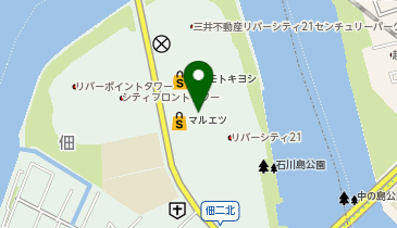 オリックスカーシェア 中央区佃2丁目B(UR)の地図画像