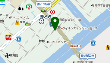 オリックスカーシェア 勝どき2丁目の地図画像