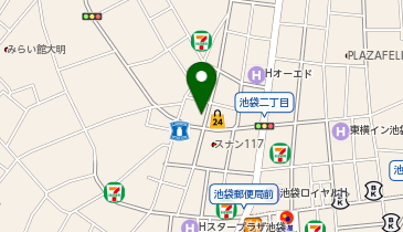 オリックスカーシェア 池袋2丁目Bの地図画像