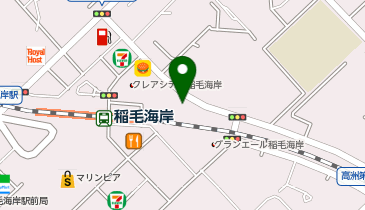 オリックスカーシェア 稲毛海岸駅北口Aの地図画像