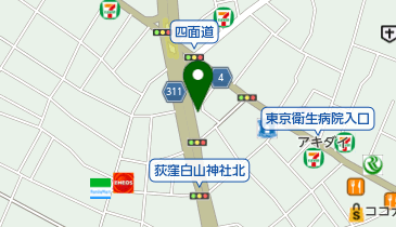 オリックスカーシェア 上荻1丁目の地図画像