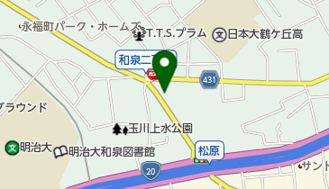 オリックスカーシェア 杉並区和泉2丁目の地図画像