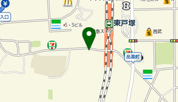 オリックスカーシェア 東戸塚駅西口の地図画像