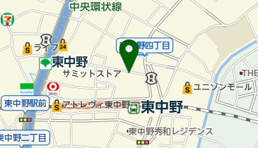 オリックスカーシェア 東中野4丁目の地図画像