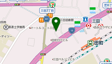 オリックスカーシェア 港区芝5丁目Bの地図画像