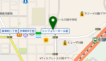 オリックスカーシェア 川崎駅西口の地図画像