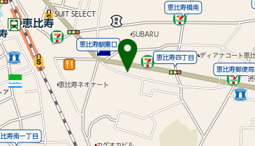 オリックスカーシェア 恵比寿駅東口Bの地図画像