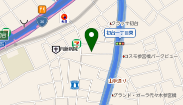 オリックスカーシェア 初台駅南口Bの地図画像