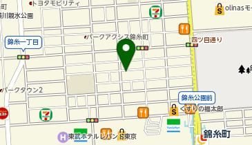 オリックスカーシェア 錦糸町駅北口Bの地図画像