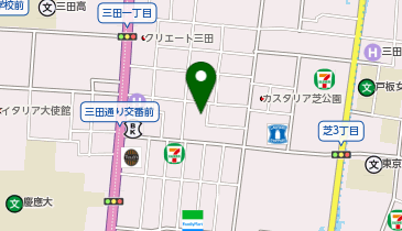 オリックスカーシェア 港区芝3丁目Bの地図画像