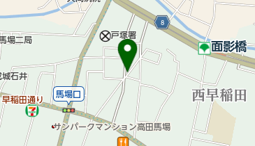 オリックスカーシェア 面影橋西早稲田3丁目の地図画像