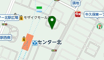 オリックスカーシェア センター北駅前Bの地図画像