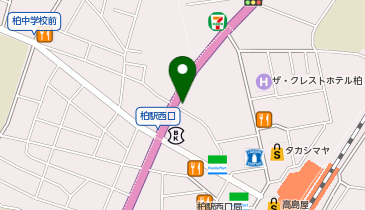 オリックスカーシェア 柏駅西口Aの地図画像