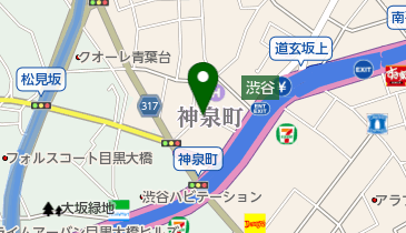 オリックスカーシェア 神泉町の地図画像