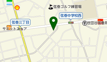オリックスカーシェア 弦巻3丁目の地図画像