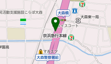 オリックスカーシェア 大森陸橋の地図画像