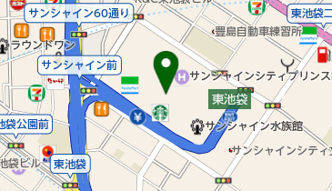 オリックスカーシェア サンシャイン60の地図画像