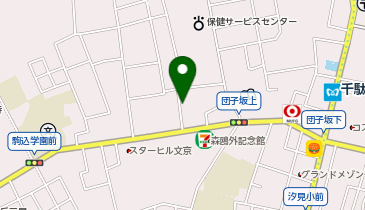 オリックスカーシェア 千駄木5丁目Bの地図画像