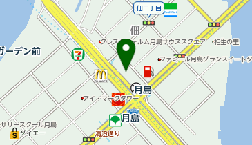 オリックスカーシェア 月島駅前の地図画像