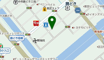 オリックスカーシェア 勝どき4丁目Cの地図画像