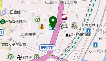 オリックスカーシェア 芝2丁目Bの地図画像