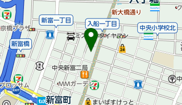 オリックスカーシェア 八丁堀駅A3口の地図画像
