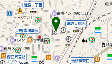 オリックスカーシェア NPCクイック池袋の地図画像