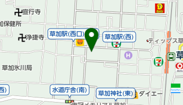 オリックスカーシェア NPC草加駅西口の地図画像