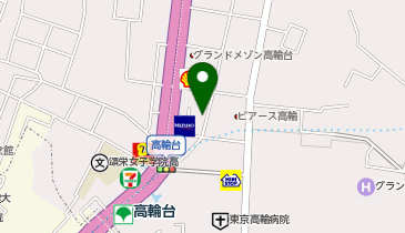 オリックスカーシェア 高輪台駅前Cの地図画像