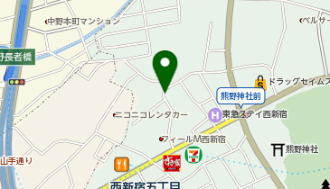 オリックスカーシェア 西新宿五丁目駅北Bの地図画像