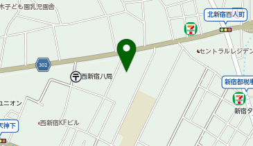 オリックスカーシェア 西新宿8丁目Dの地図画像