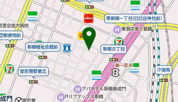 オリックスカーシェア 新橋5丁目Bの地図画像