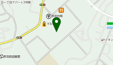 オリックスカーシェア 赤羽台2丁目B(UR)の地図画像