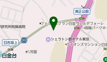 オリックスカーシェア シェラトン都ホテル東京の地図画像