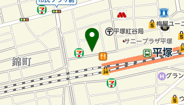 オリックスカーシェア ダイレクトパーク平塚西口の地図画像