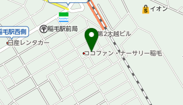 オリックスカーシェア 稲毛駅西口Cの地図画像