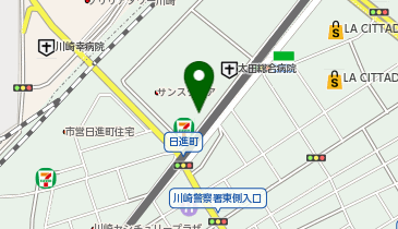 オリックスカーシェア 川崎駅東口日進町Bの地図画像